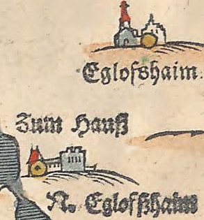 Kartenauschnitt bei Apian 1568