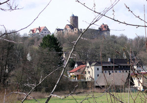 Burg vom Tal gesehen