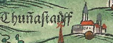 Kartenausschnitt bei Apian 1568