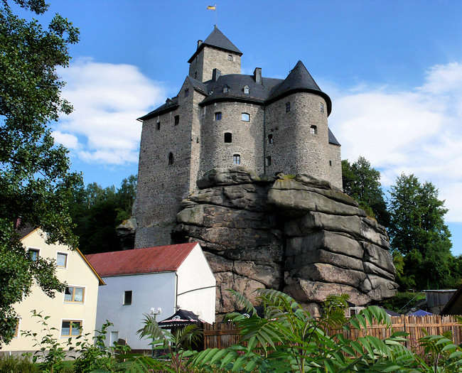 Die Burg Falkenberg über der Waldnaab