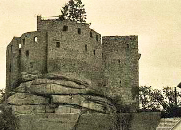 Falkenberg als Ruine 1930