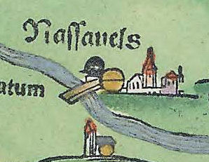 Kartenauschnitt von Apian 1563