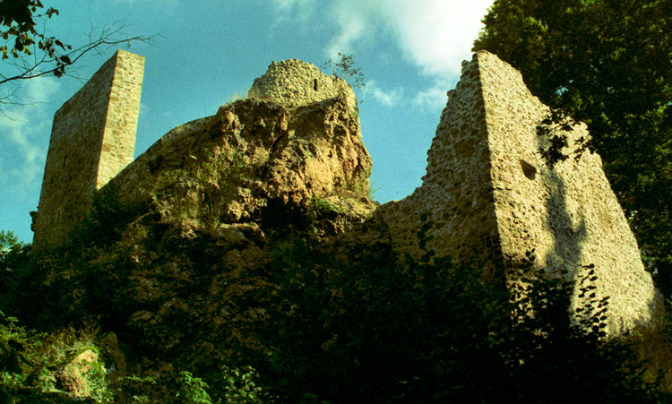 Nordwestseite der Burg