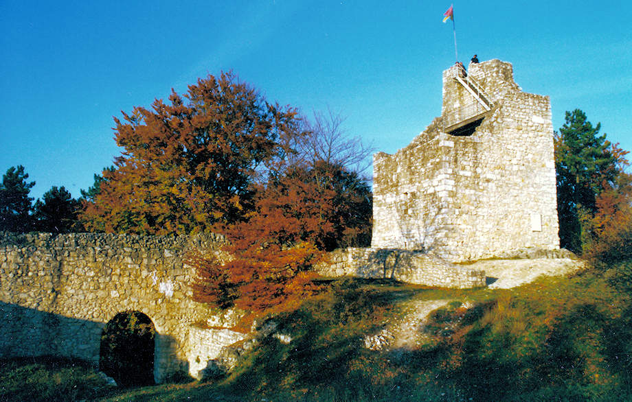 Bergfried und Ringmauer